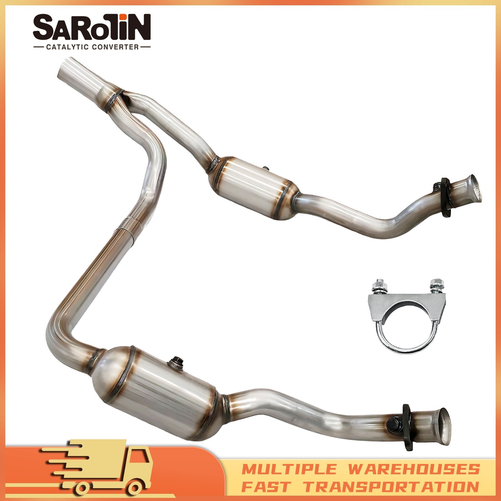Catalytic Converter For 2010-2011 Jeep Wrangler 3.8L Complete Set Direct Fit Catalytic Converter For 2010-2011 Jeep Wrangler 3.8L Complete Set Direct Fit