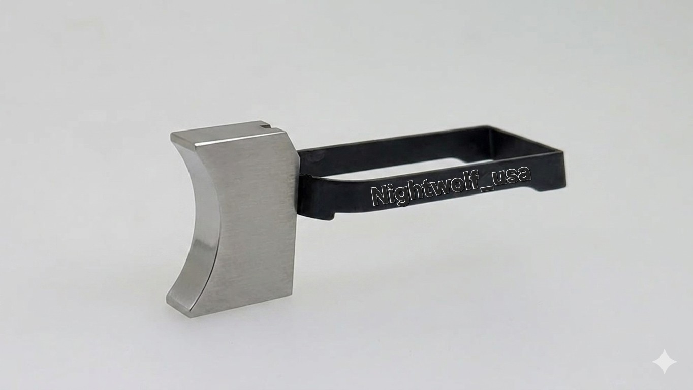 ​Nightwolf USA 1911 Stainless Steel Match-Grade Trigger Smooth Face (Carbon Bow)