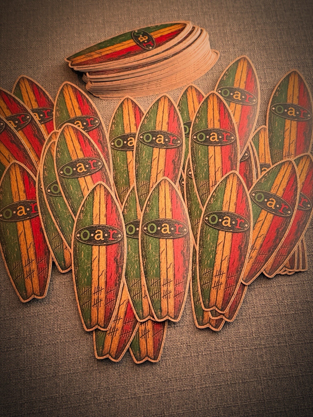 Custom Made O.A.R. Surfboard 6” Stickers For The 3 Decades Tour Custom Made O.A.R. Surfboard 6” Stickers For The 3 Decades Tour