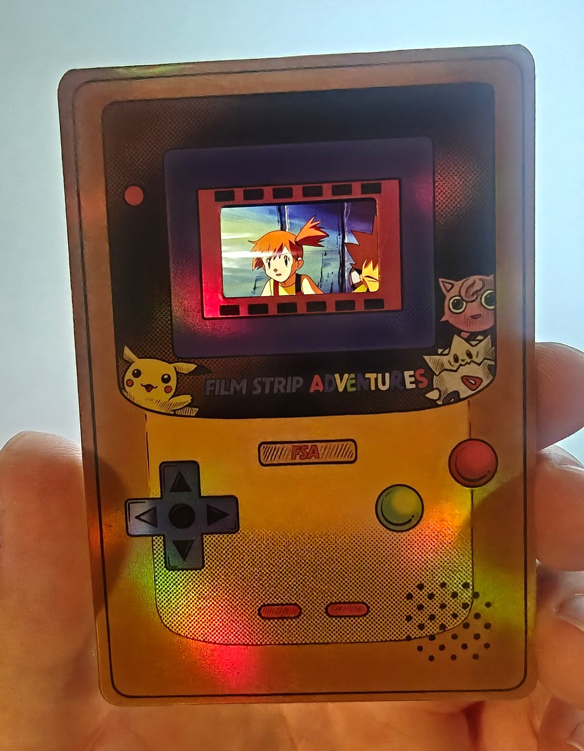 Authentic Pokemon Film Cell Misty FSA Gameboy Card Authentic Pokemon Film Cell Misty FSA Gameboy Card