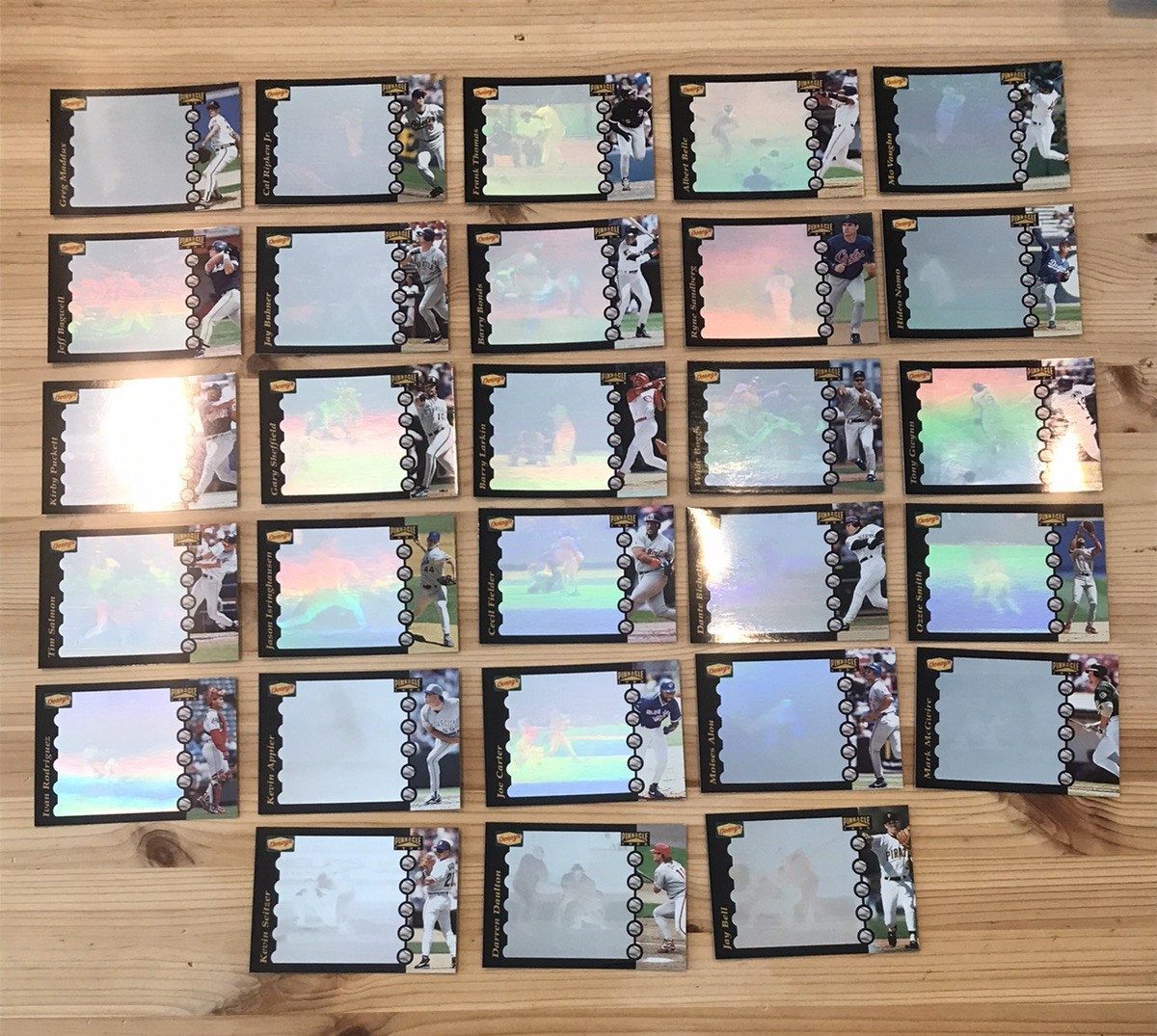 1996 Upper Deck Dennys Grand Slam Hologram Baseball Card Set Bonds Ripken Thomas 1996 Upper Deck Dennys Grand Slam Hologram Baseball Card Set Bonds Ripken Thomas
