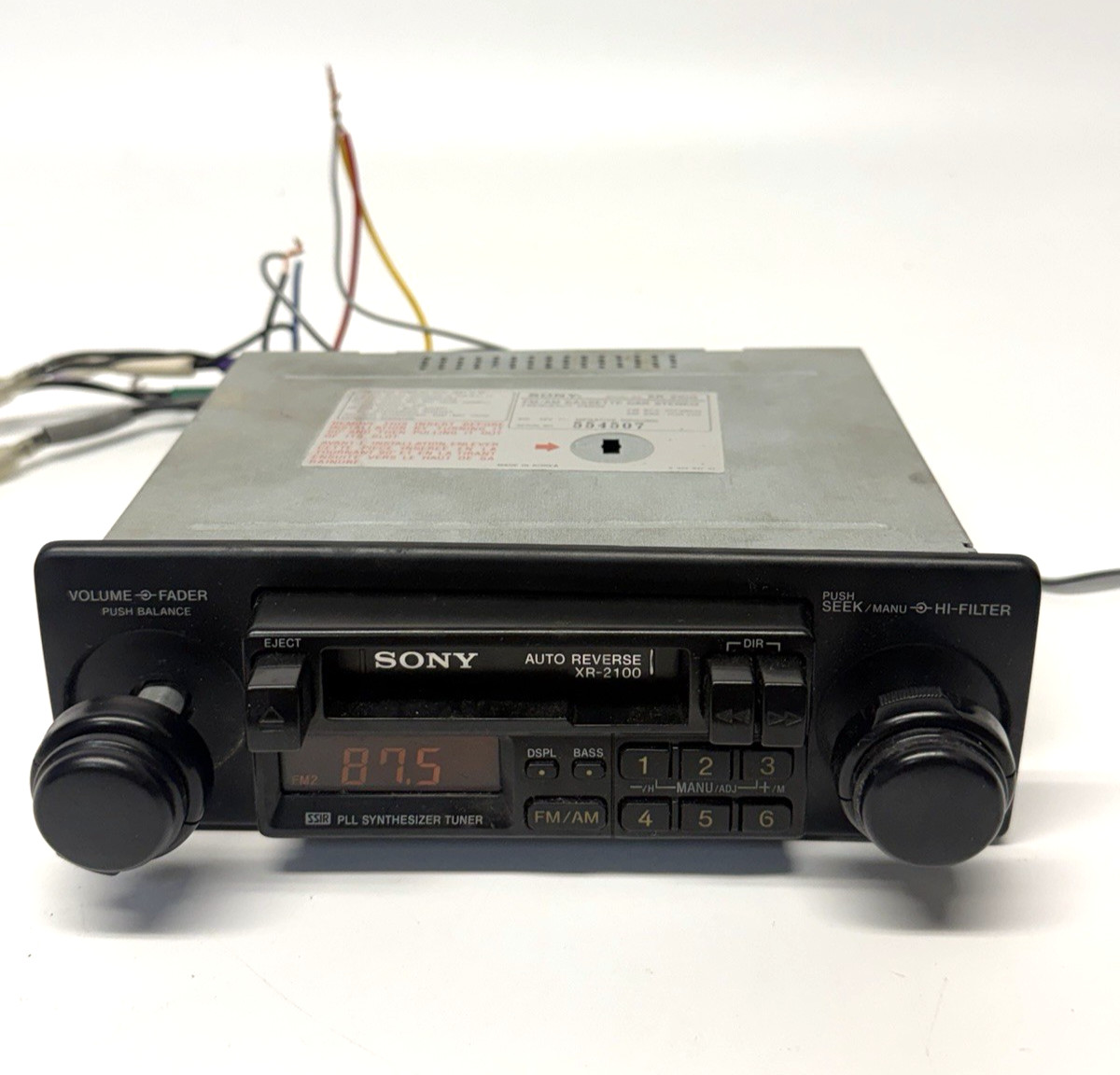 Vintage Sony XR-2100 FM/AM Cassette Car Stereo Head Unit - Cassette Doesn\'t Work Vintage Sony XR-2100 FM/AM Cassette Car Stereo Head Unit - Cassette Doesn\'t Work