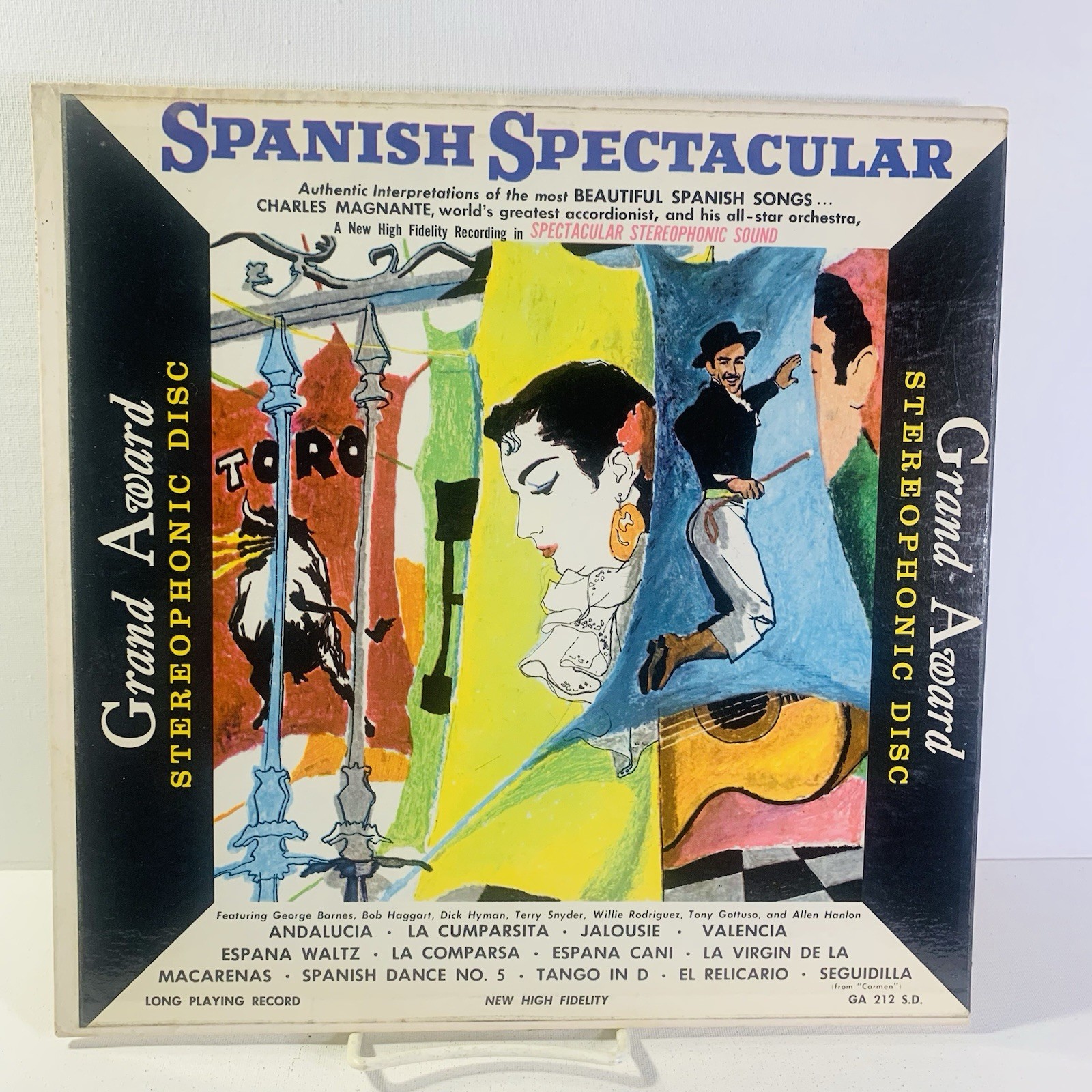 Various Artists Spanish Spectacular Grand AwardGA 212-SD  Record AlbumTested
