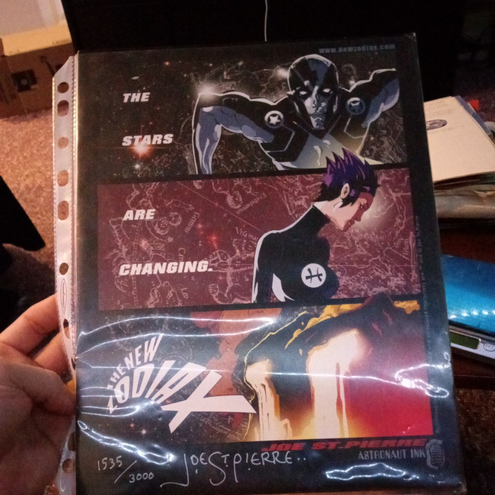 The New Zodiax Poster - Signed by Joe St. Pierre - Astronaut Ink - 1535/3000 The New Zodiax Poster - Signed by Joe St. Pierre - Astronaut Ink - 1535/3000