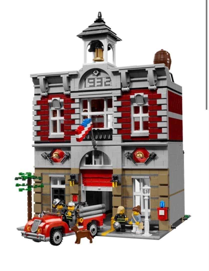 LEGO Creator Expert 10197 Fire Brigade Modular Building Complete No Box Manuals