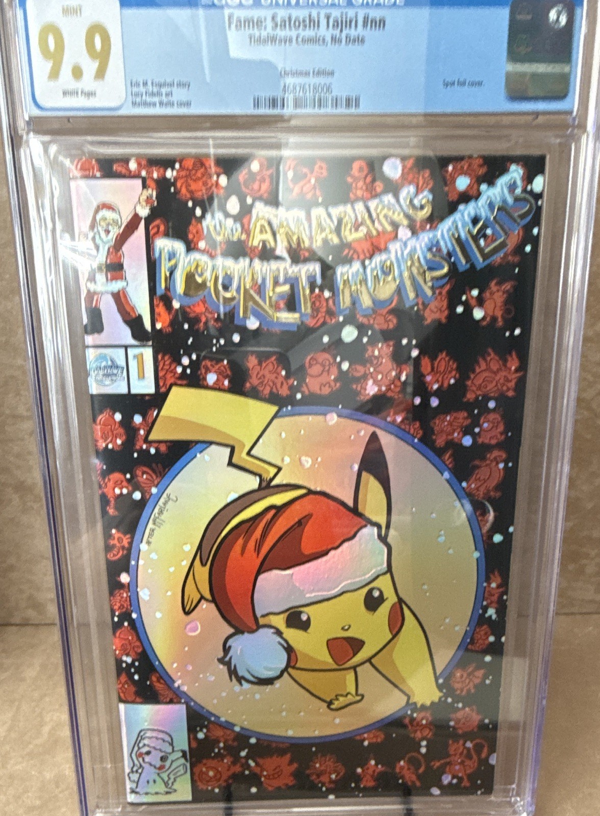 Amazing Pocket Monsters - Fame: Satoshi Tajiri #1 CGC 9.9 Christmas Foil Amazing Pocket Monsters - Fame: Satoshi Tajiri #1 CGC 9.9 Christmas Foil
