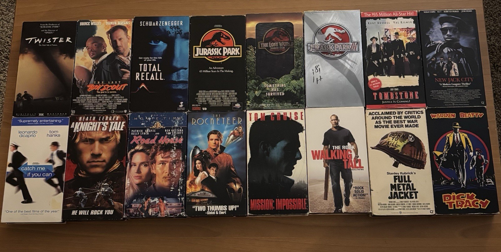 Action/Adventure VHS Lot Of 16 Movies-Full Metal Jacket,etc.(Tested & Mold Free) Action/Adventure VHS Lot Of 16 Movies-Full Metal Jacket,etc.(Tested & Mold Free)