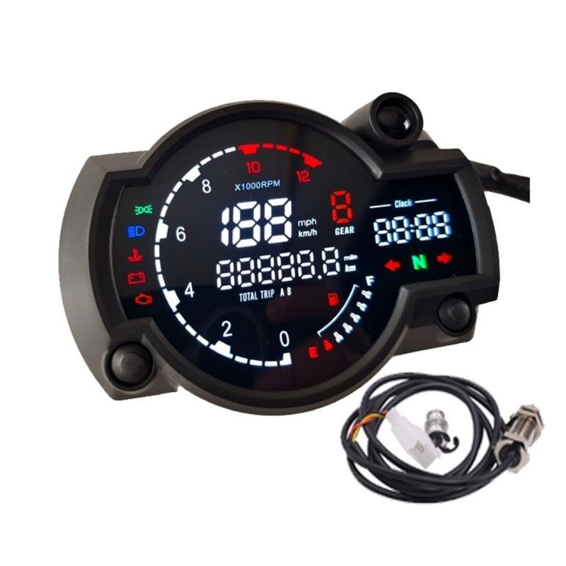 ABS Motorbike Instrument Cluster Meter Speedometer Tachometer Odometer Indicator