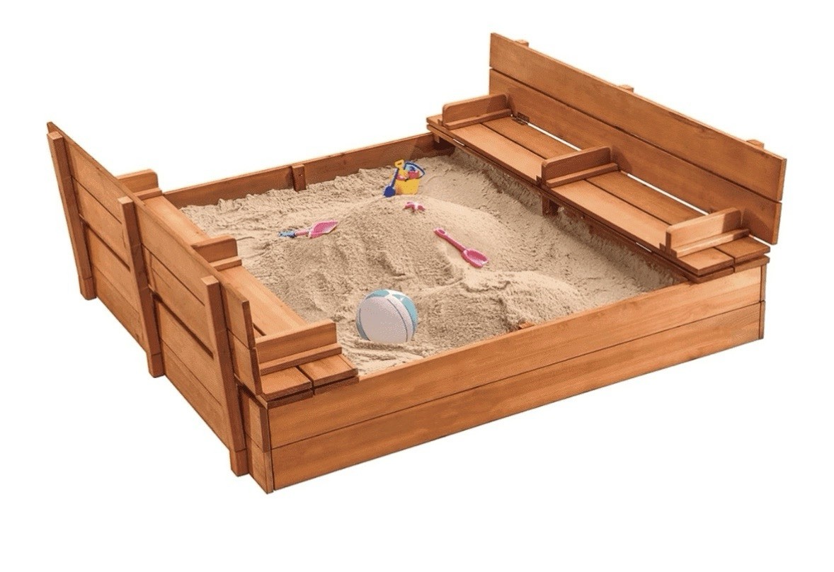 a Play22 Wooden Sandbox