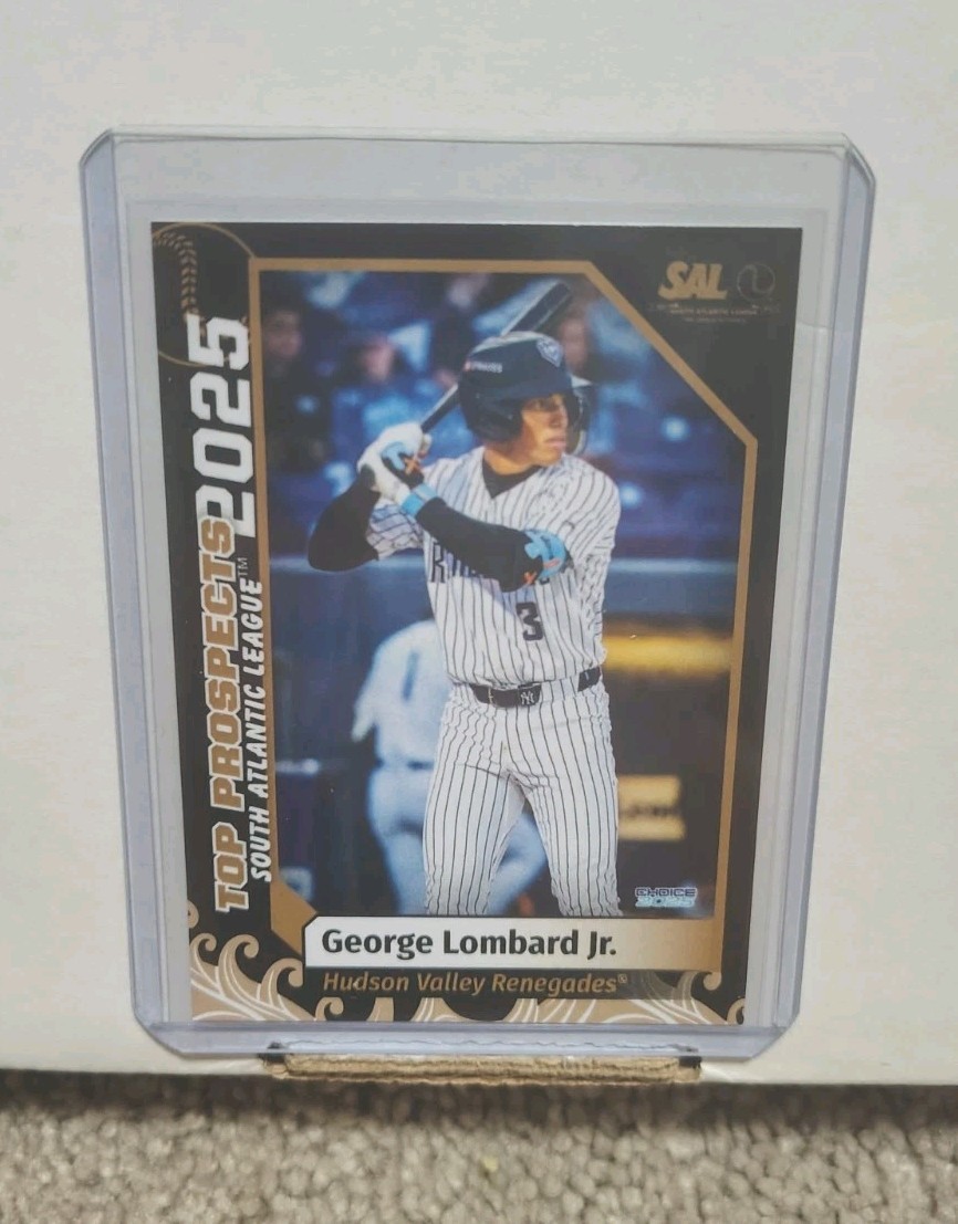 2025 George Lombard Jr. Minor League Rookie Card SAL Top Prospect Hudson Valley 2025 George Lombard Jr. Minor League Rookie Card SAL Top Prospect Hudson Valley