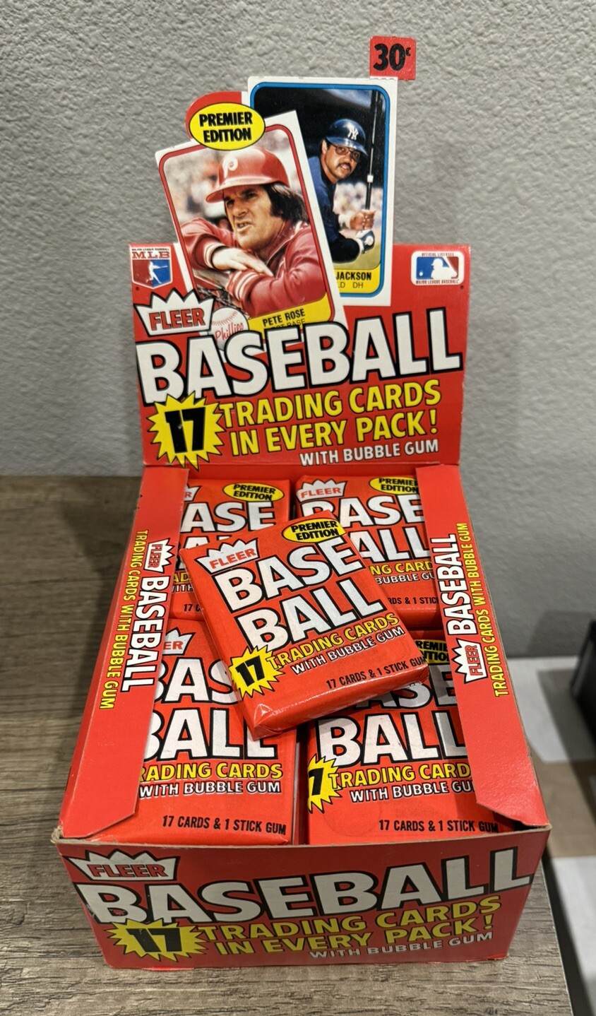 1981 Fleer  Wax Pack Baseball Unopened Sports Card possible Fernando Valenzuela