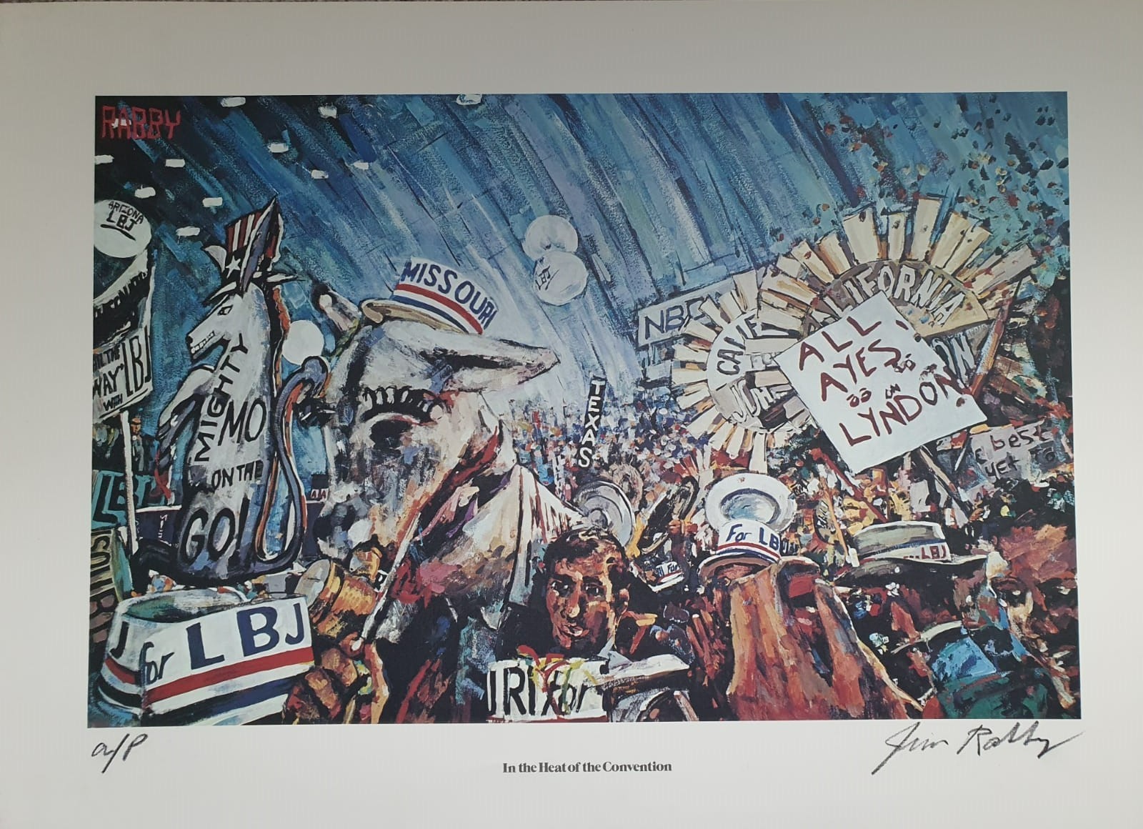 Rare find, A/P In the Heat of the Convention by Jim Rabby, 1976