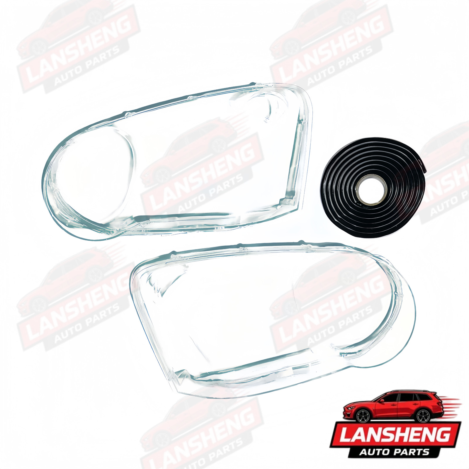 Pair Headlight Clear Lens Cover Shell+Sealant Glue For 2004-2005 Subaru Impreza