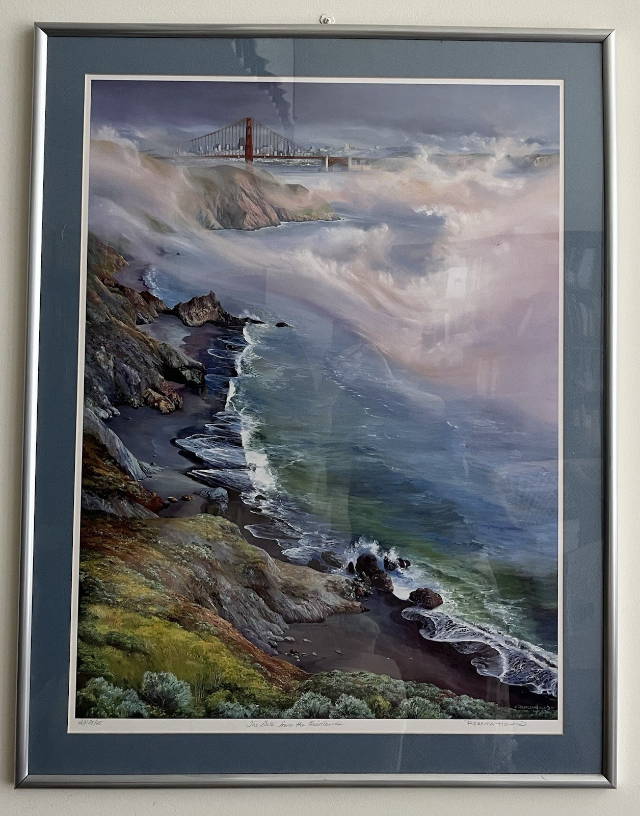 Rare Rebecca Holland The Gate from the Headlands Lithograph A/P Signed/Certified