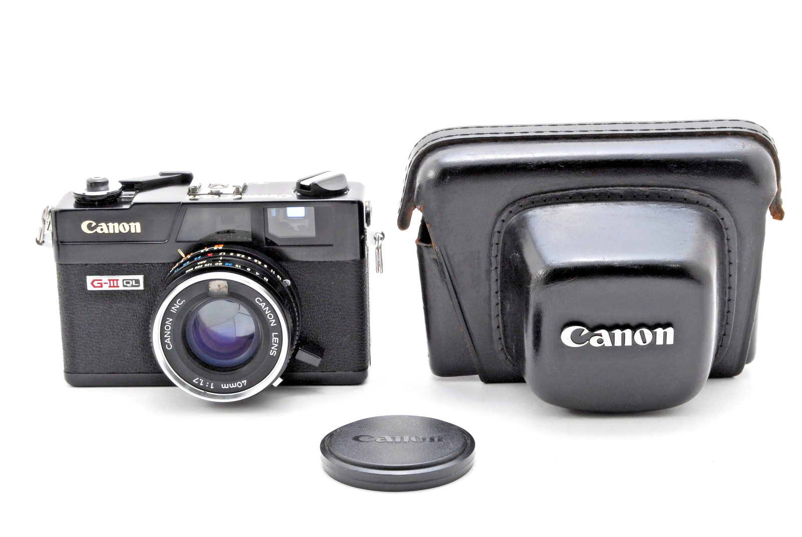 All Works [MINT] Canon Canonet QL17 GIII Black Rangefinder Film Camera JAPAN