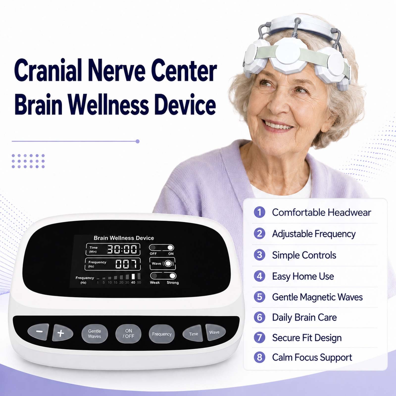 Gentle Magnetic Support for Stroke Insomnia Improvement Depression Home Use Gear