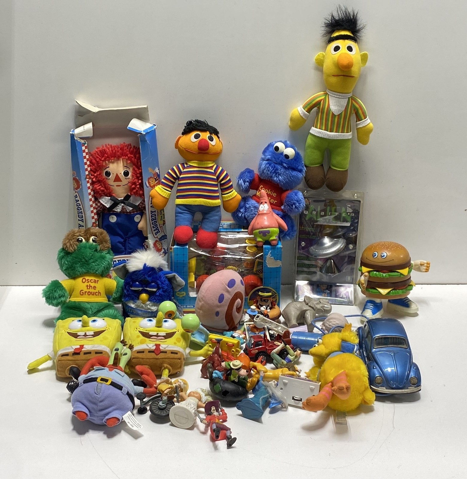 Sesame Street Toy Lot Mixed Brands 33 Pieces Vintage