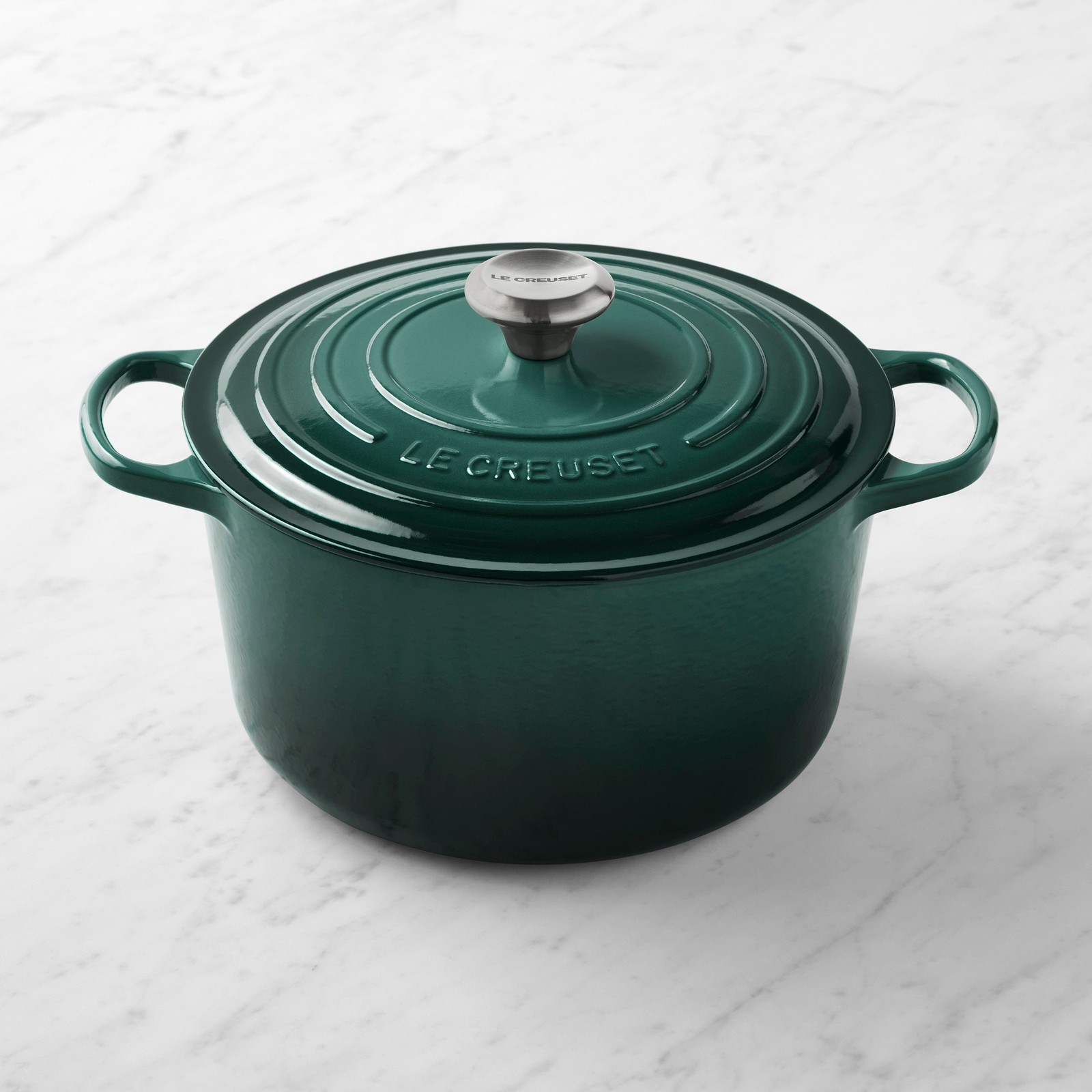 Le Creuset Enameled Cast Iron Signature Deep Round Oven, 6.5 qt., Artichaut #NIB Le Creuset Enameled Cast Iron Signature Deep Round Oven, 6.5 qt., Artichaut #NIB