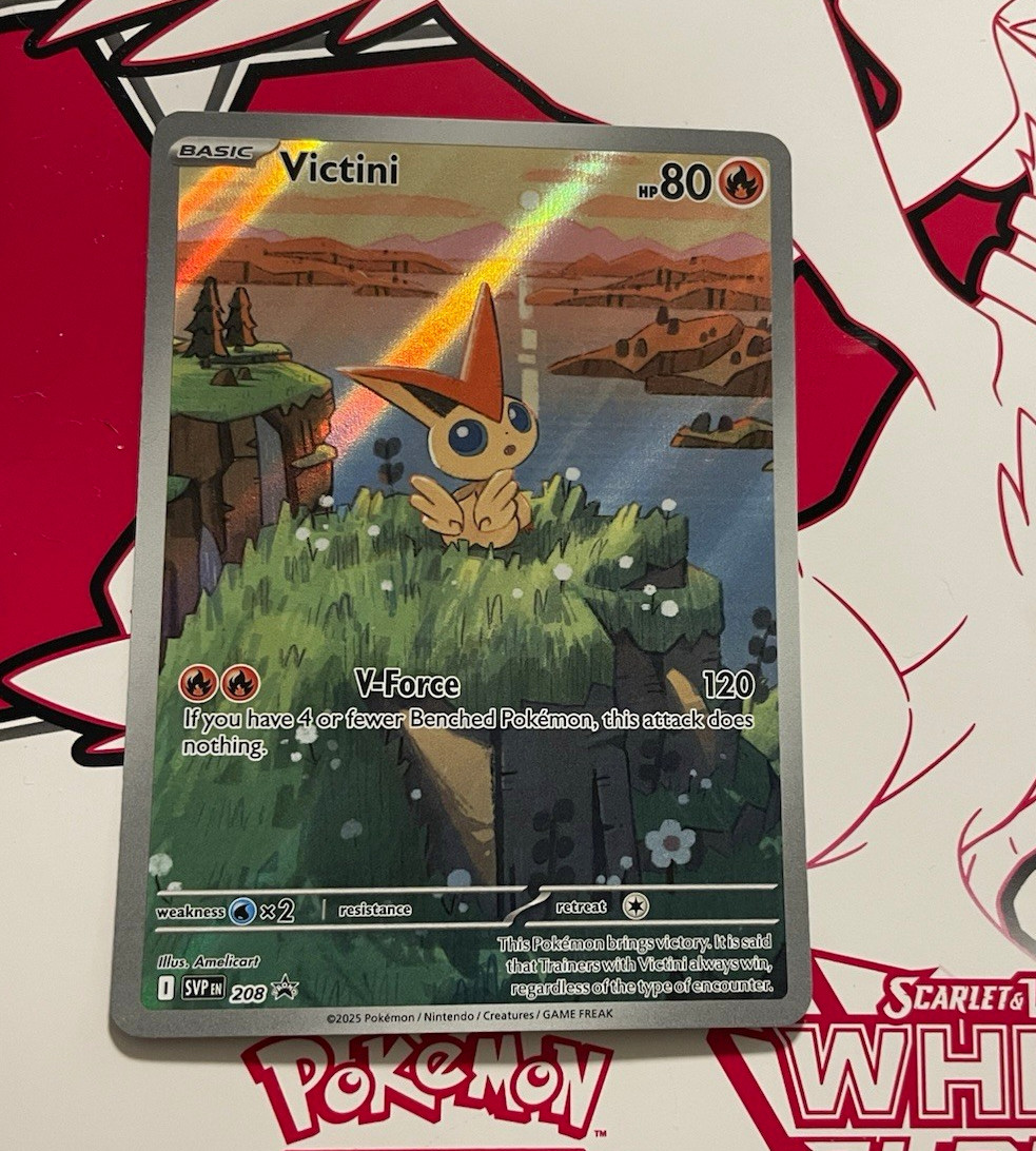 Victini SVP 208 Scarlet & Violet Promo Holo Promo Eng 80 HP Pokemon TCG Victini SVP 208 Scarlet & Violet Promo Holo Promo Eng 80 HP Pokemon TCG