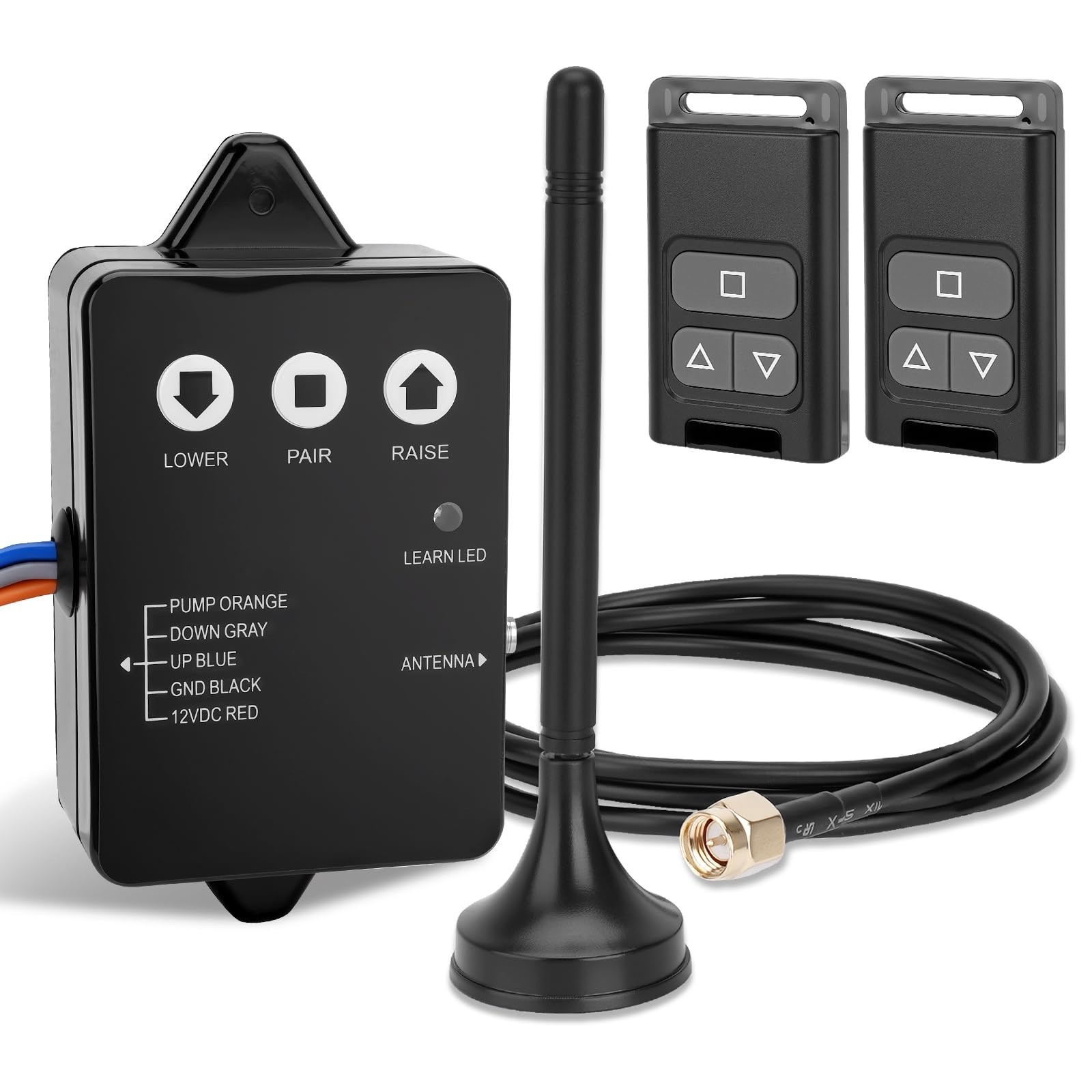 Upgraded 12V Dump Trailer Wireless Remote Kit Hydraulic Pump Winch Control Tilt