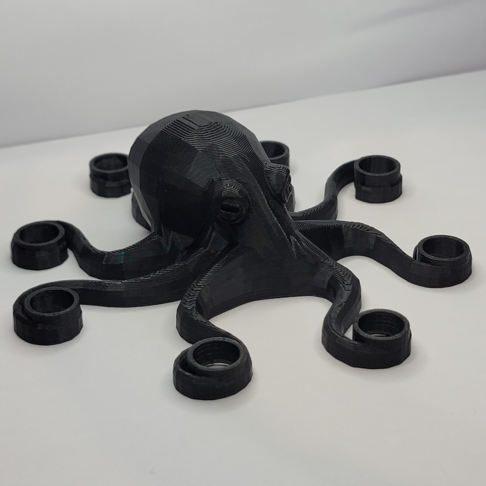 Large Black Octopus Marble Display Stand - Holds 8 Marbles Up To 1\ Large Black Octopus Marble Display Stand - Holds 8 Marbles Up To 1\