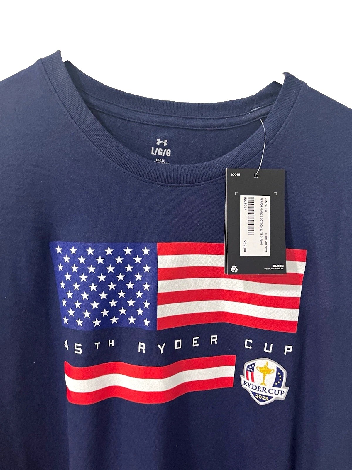 Under Armour Ryder Cup 2025 USA Graphic Long Sleeve Crew Tee L Blue Under Armour Ryder Cup 2025 USA Graphic Long Sleeve Crew Tee L Blue