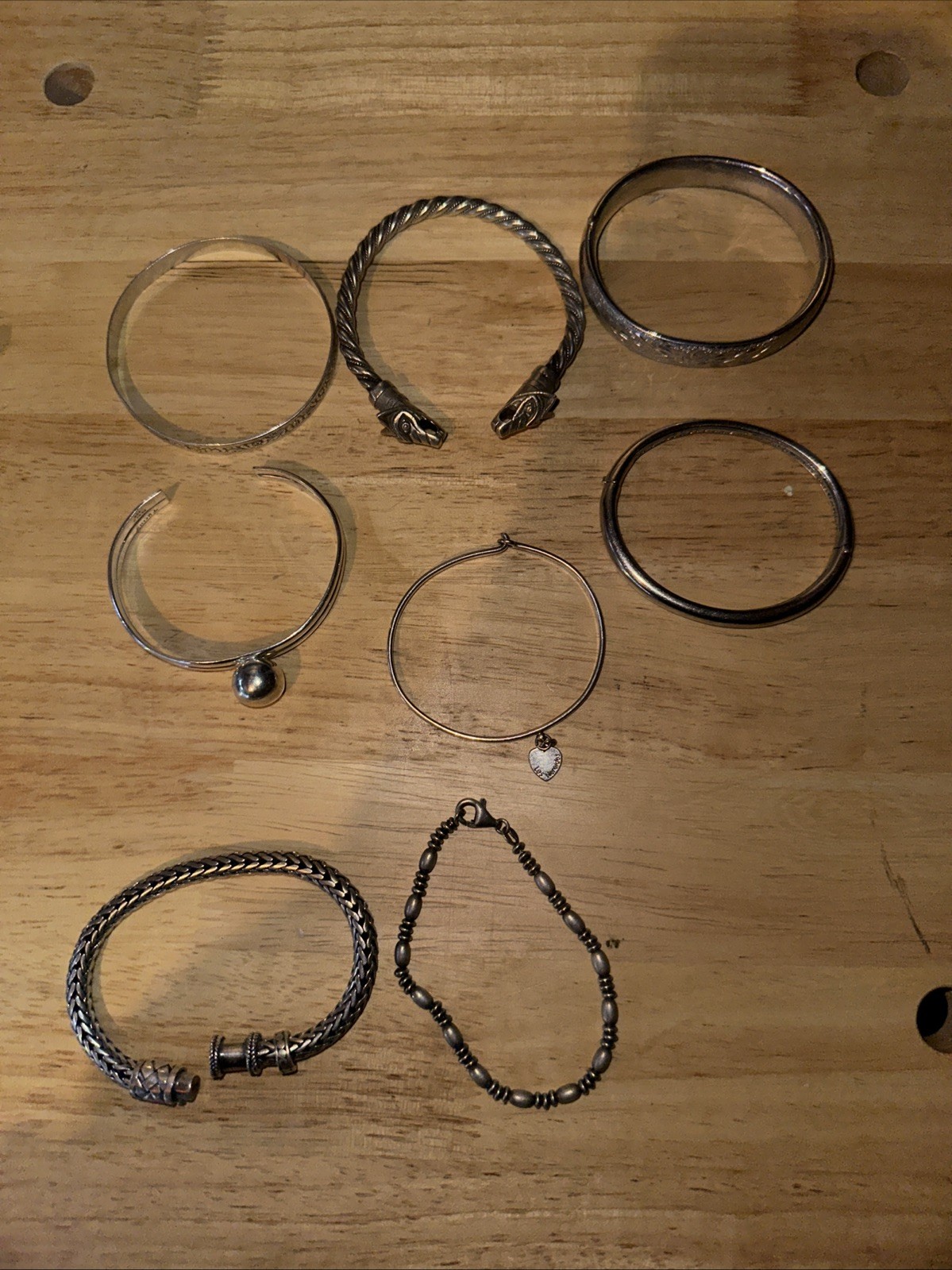 Vintage Sterling Silver Scrap Jewelry Lot 190 Grams 8 Pieces Vintage Sterling Silver Scrap Jewelry Lot 190 Grams 8 Pieces