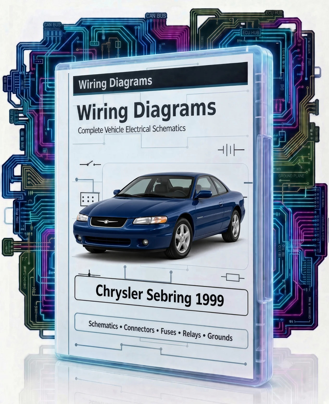 1999 Chrysler Sebring Color Electrical Wiring Diagrams Schematics PDF on USB