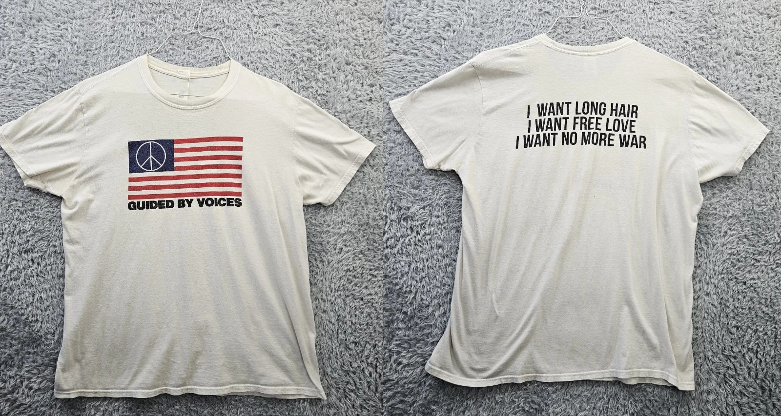 Guided by Voices Band American Flag Peace T Shirt Full Size S-5XL LI134
