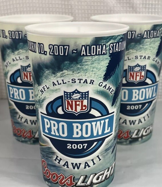 NFL Pro Bowl 2007 Stadium Cups AFC vs NFC Stadium Cups (3) WOW Great Roster Year NFL Pro Bowl 2007 Stadium Cups AFC vs NFC Stadium Cups (3) WOW Great Roster Year