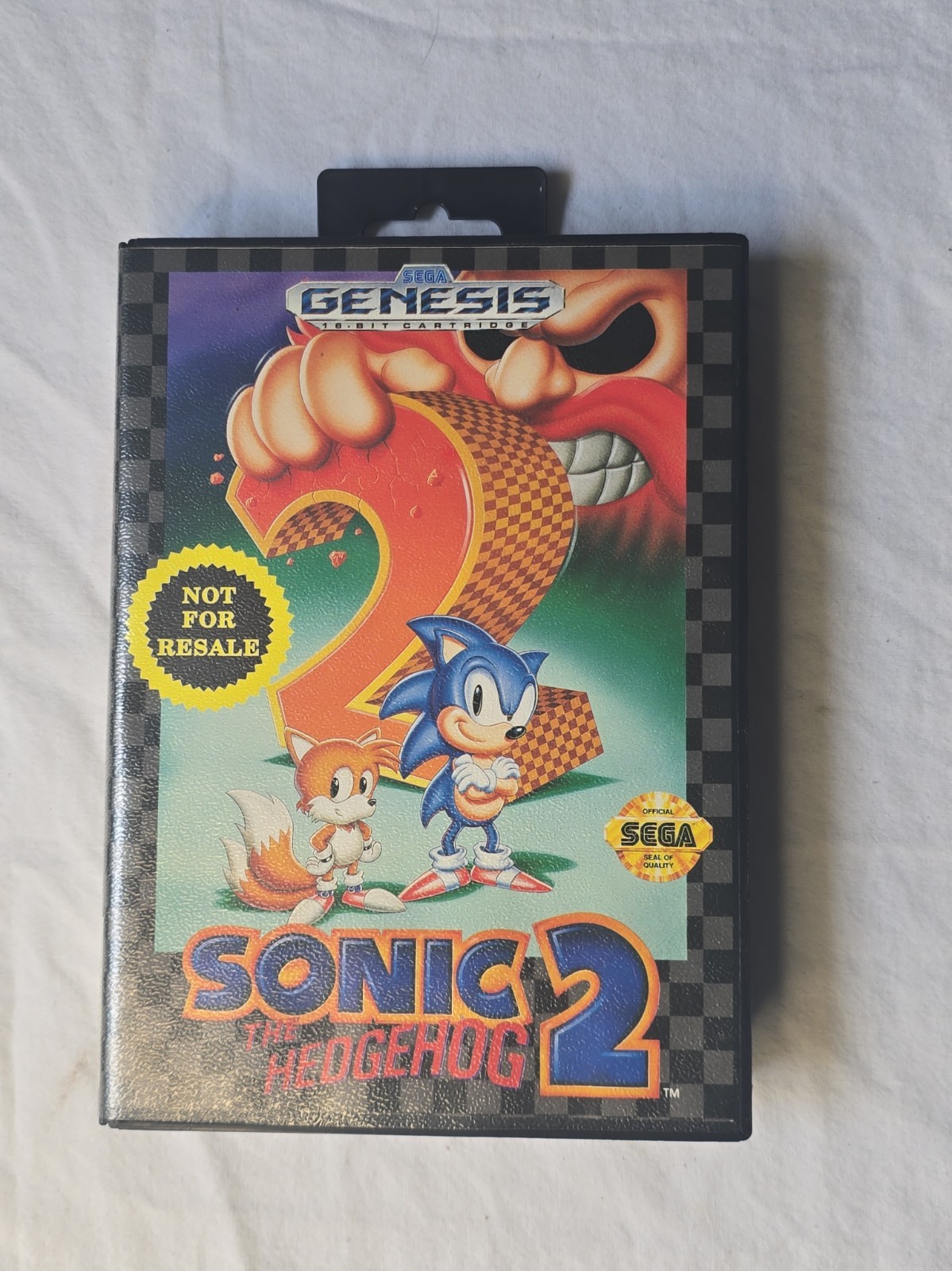 Sonic the Hedgehog 2 (SEGA Genesis) Not For Resale Hangtab CIB - EXCELLENT Sonic the Hedgehog 2 (SEGA Genesis) Not For Resale Hangtab CIB - EXCELLENT