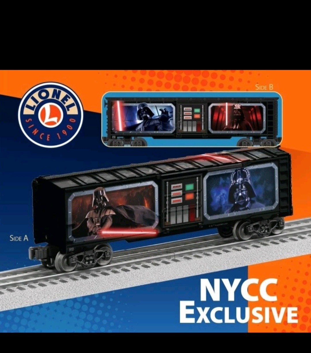 Lionel NYCC 2026 Exclusive Darth Vader Star Wars Boxcar IN HAND Comic Con