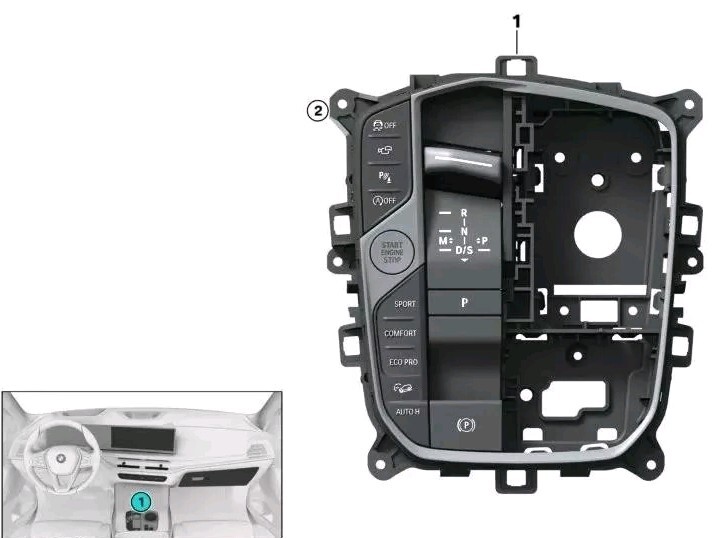 BMW X5 X6 X7 21-26 Control Panel Center Console Shifter Assembly OEM 61315A9CB28