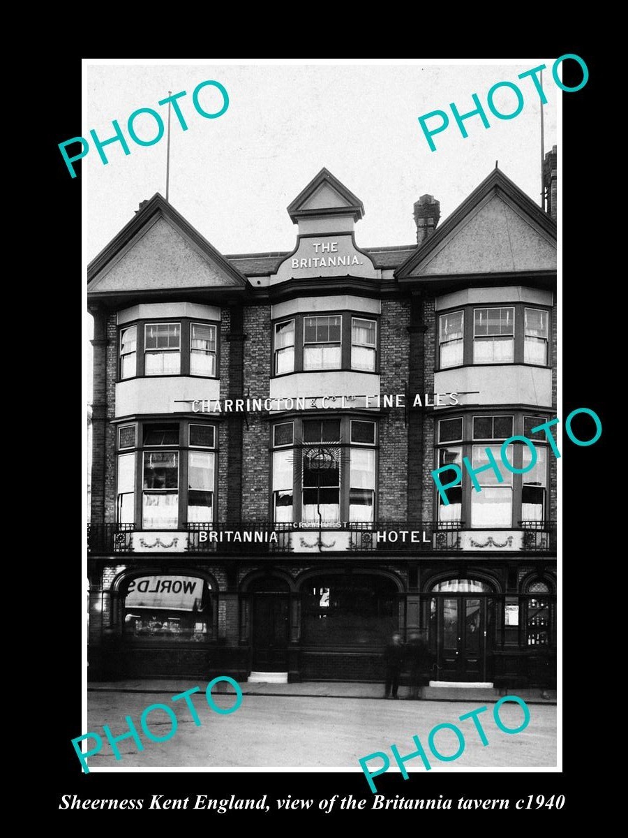 Sheerness Kent England The Britannia Tavern c1940 Old Large Historic Photo Sheerness Kent England The Britannia Tavern c1940 Old Large Historic Photo