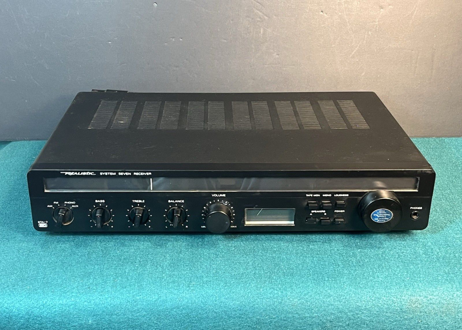 Realistic STA-7 System Seven AM/FM Stereo Receiver Vintage WORKS 100%