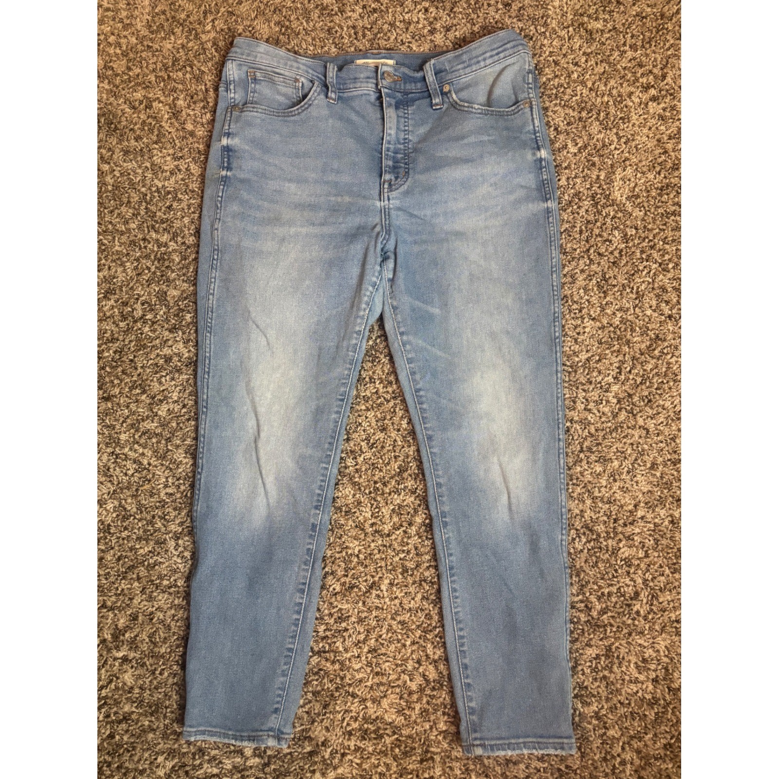 Madewell 10 High Rise Skinny Crop Jeans Women\'s Size 31 Blue Denim