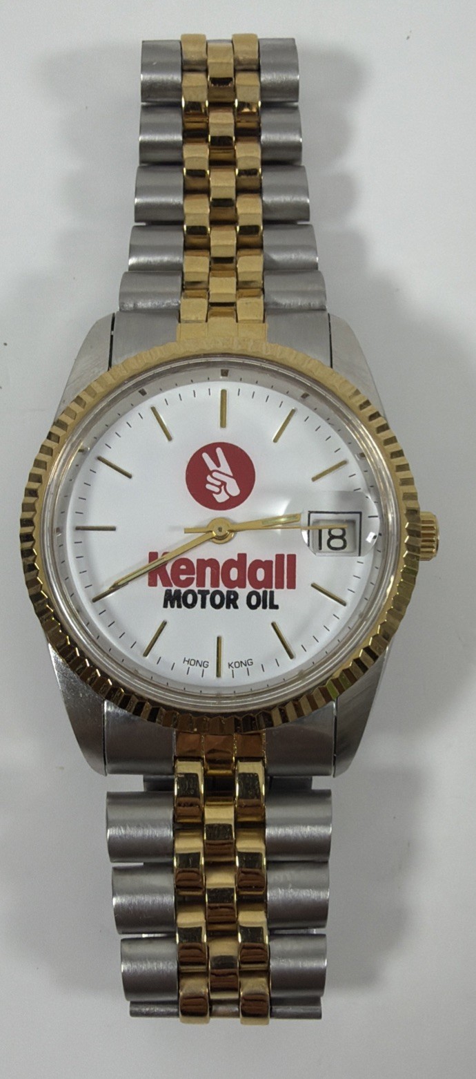 Kendall Motor Oil Wrist Watch - Two Tone Stainless Steel - Japan & Hong Kong