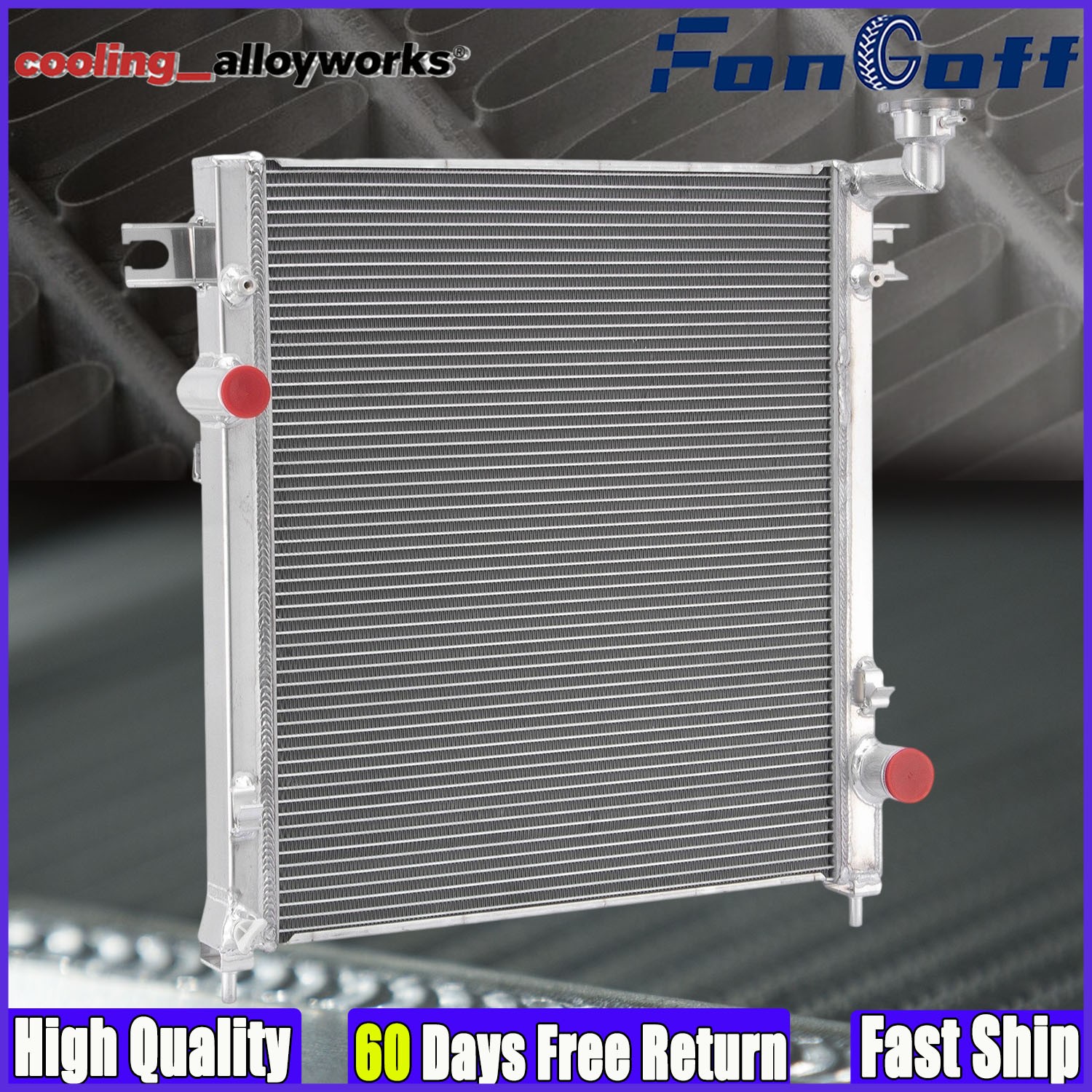 Fit 2008-2013 Jeep Liberty Limited Sport Utility 3.7L V6 Aluminum 3Row Radiator