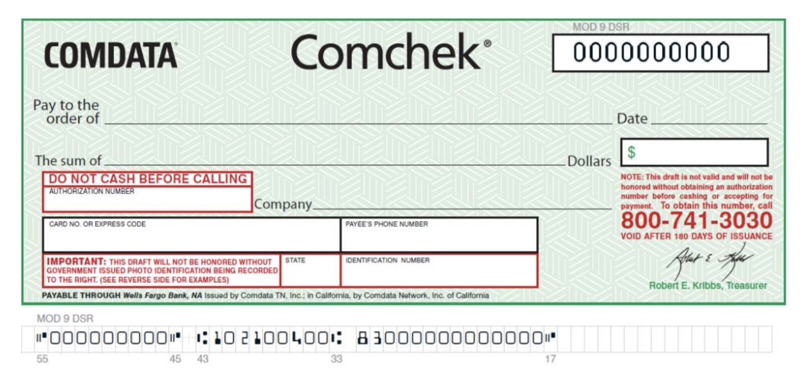 BLANK Green COMDATA Comchek - 20 Pack *FREE SHIPPING* Comcheck BLANK Green COMDATA Comchek - 20 Pack *FREE SHIPPING* Comcheck