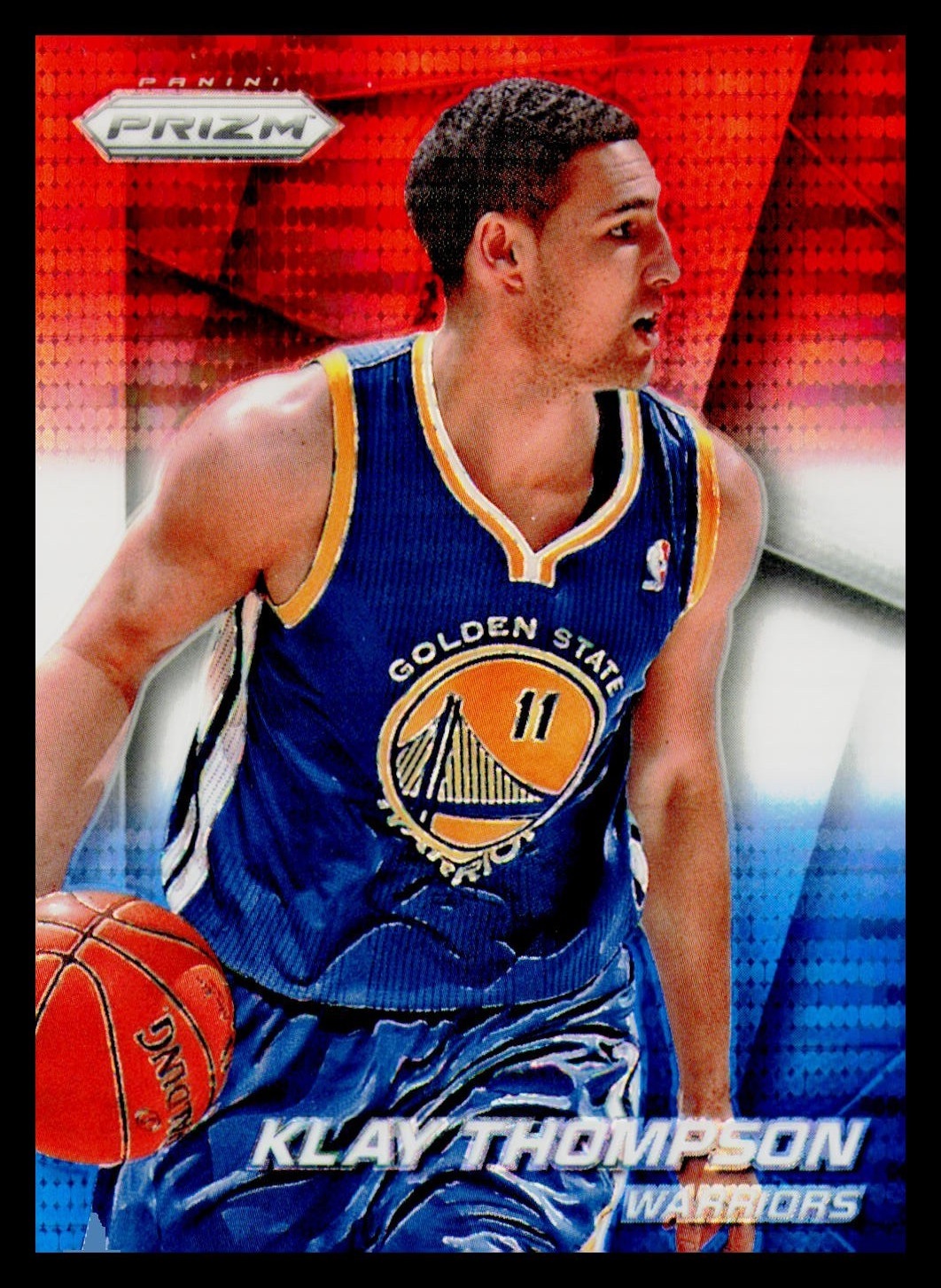 2014-15 Panini Prizm Klay Thompson #126 Red White Blue Pulsar Prizms 2014-15 Panini Prizm Klay Thompson #126 Red White Blue Pulsar Prizms
