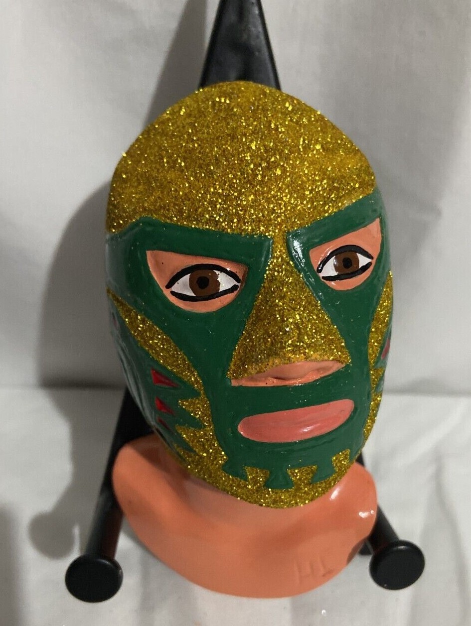Lucha Libre Mexicana RESIN BUST HANDMADE PAINTED BUSTO DE RESINA  5