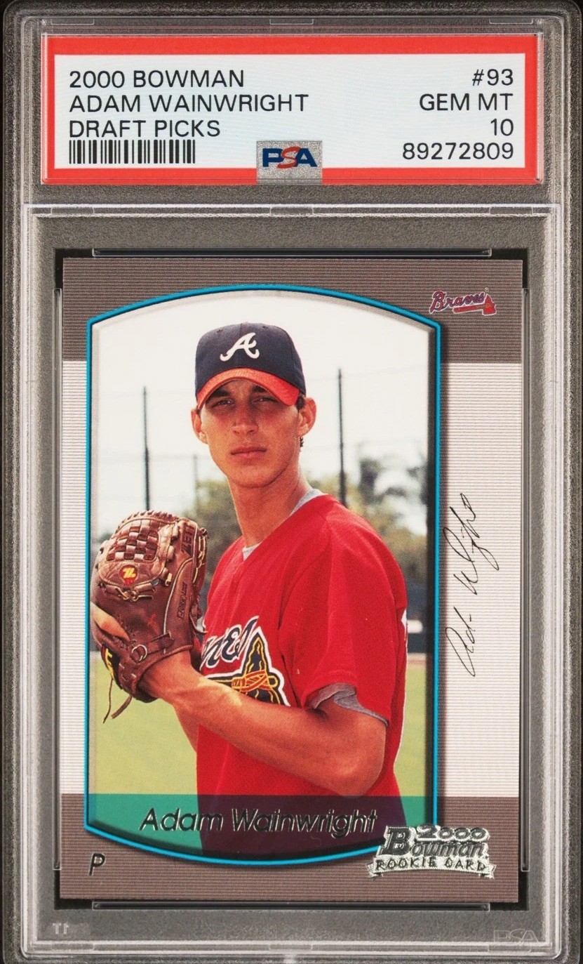 ADAM WAINWRIGHT RC 2000 Bowman Draft #93 PSA 10 Cardinals Future HOF⚾️🏆 ADAM WAINWRIGHT RC 2000 Bowman Draft #93 PSA 10 Cardinals Future HOF⚾️🏆