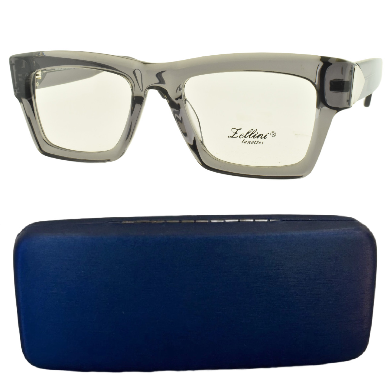 NEW ZELLINI LUNETTES MB 1456 C3 Grey Rectangle Full Rim Optical Frame Eyeglasses