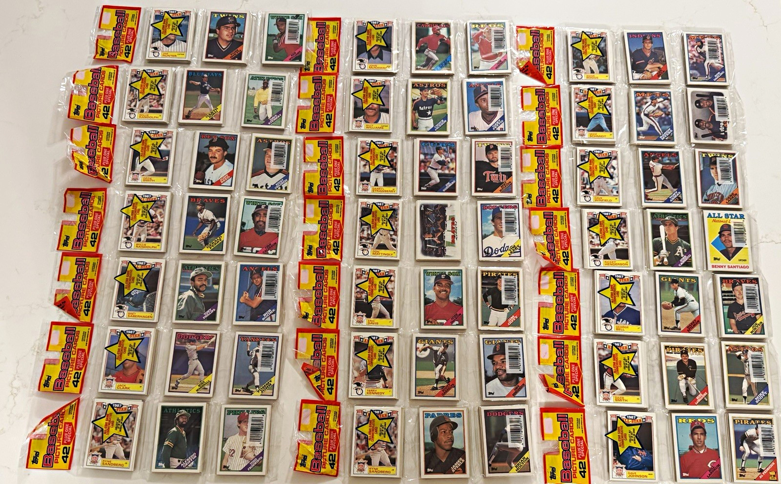 1988 Topps Baseball Picture Cards, “42 Plus One Special” - 21 Packs 1988 Topps Baseball Picture Cards, “42 Plus One Special” - 21 Packs