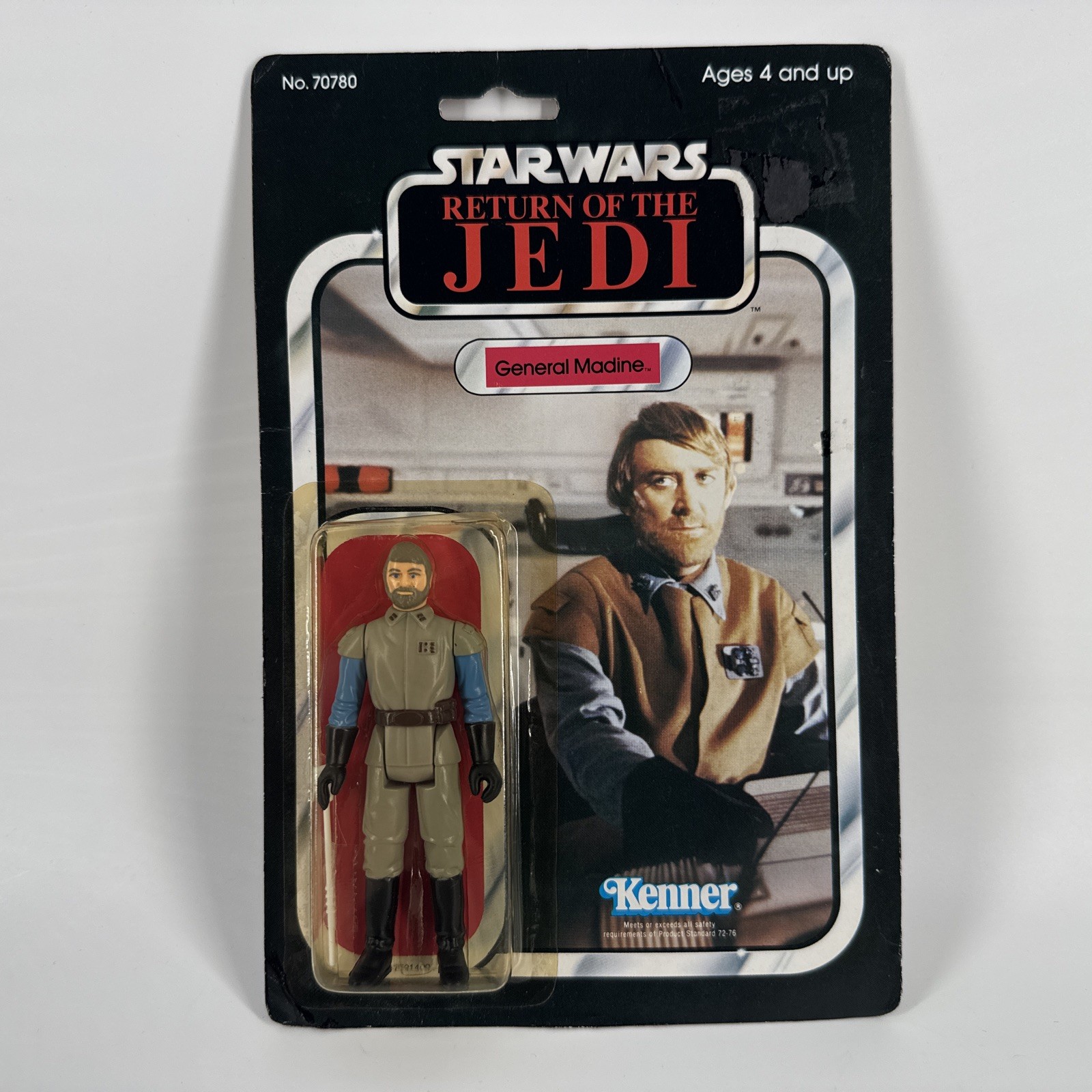 Vintage Kenner Star Wars General Madine 65 Back-A ROTJ 1983 MOC Star Case Incl. Vintage Kenner Star Wars General Madine 65 Back-A ROTJ 1983 MOC Star Case Incl.