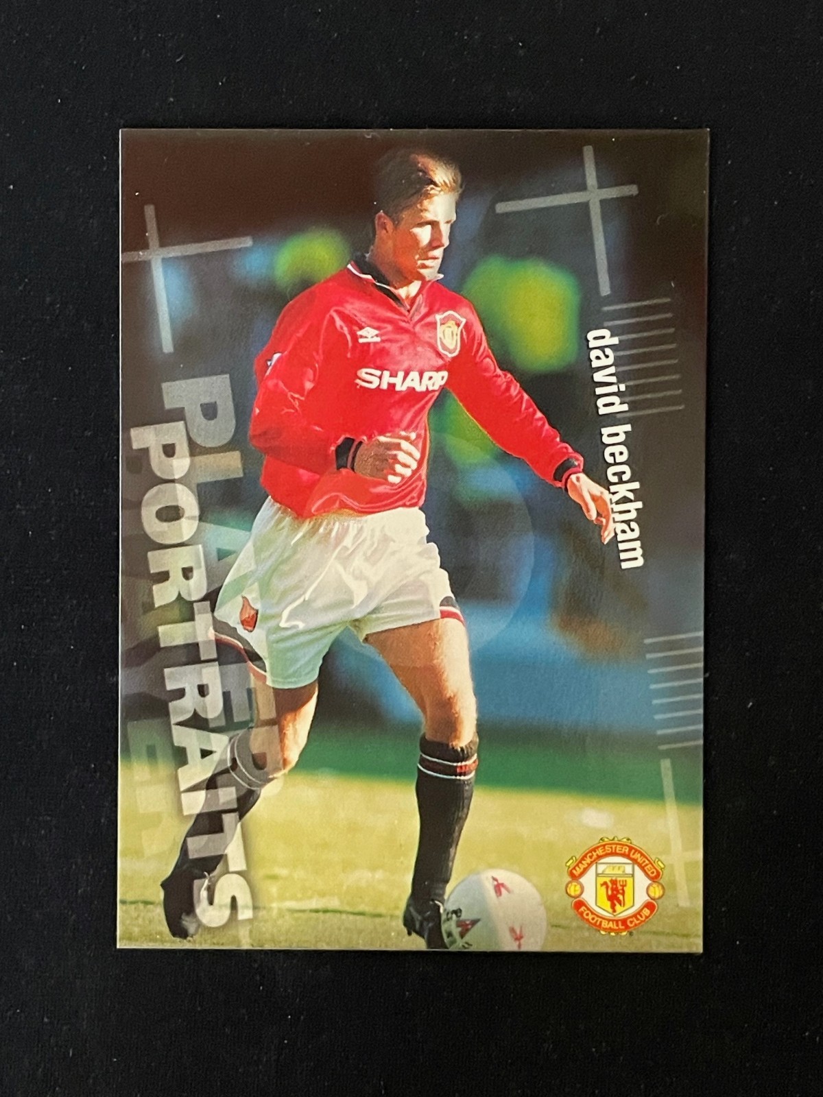 1997 Futera Player Portraits David Beckham #73 Manchester United. 1997 Futera Player Portraits David Beckham #73 Manchester United.
