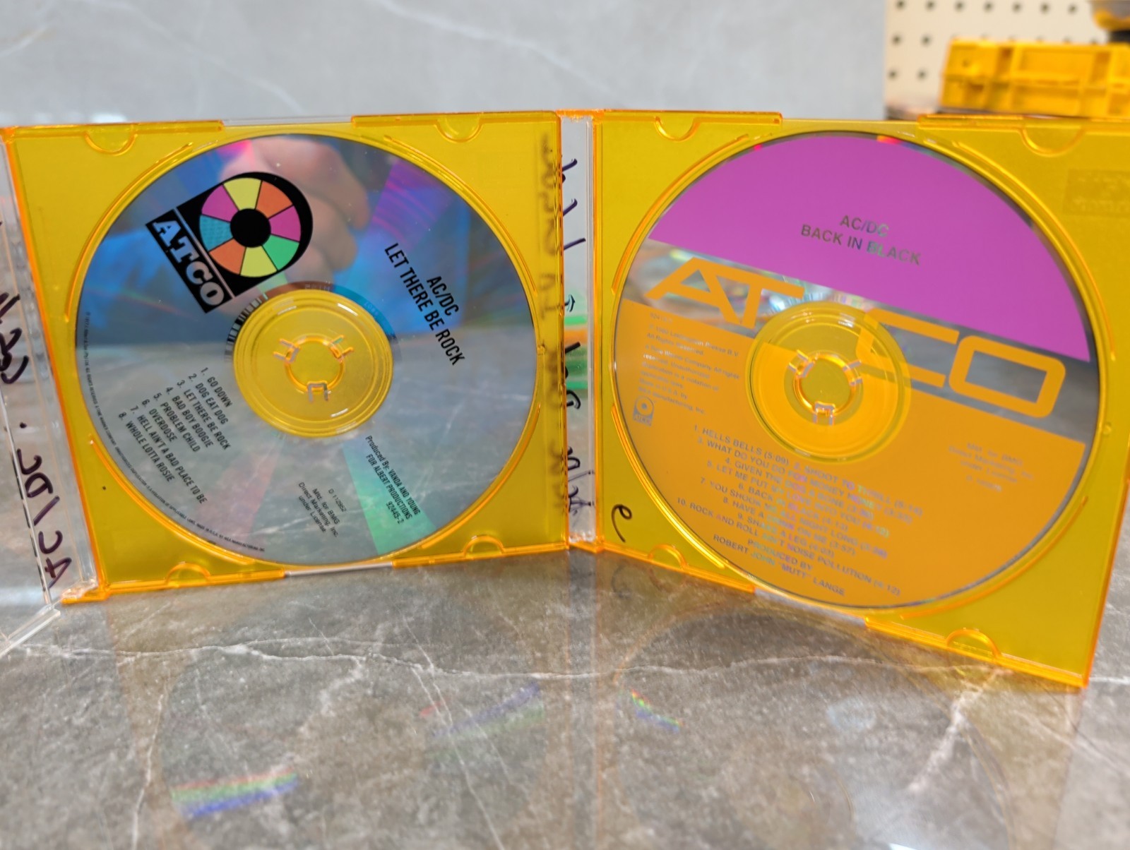 AC/DC - Let There Be Rock CD Remastered 1994 & Back In Black Rock Metal Ac Dc 