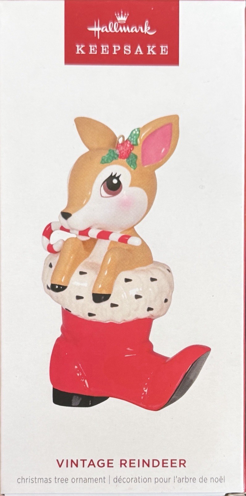 Hallmark Keepsake - Vintage Reindeer - Porcelain - 2024 **NEW / ** Hallmark Keepsake - Vintage Reindeer - Porcelain - 2024 **NEW / **