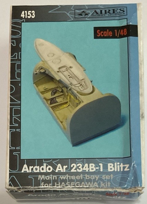 Aires 1/48 Arado Ar 234B-1 Blitz Main Wheel bay Set For Hasegawa Kit #4153 Aires 1/48 Arado Ar 234B-1 Blitz Main Wheel bay Set For Hasegawa Kit #4153