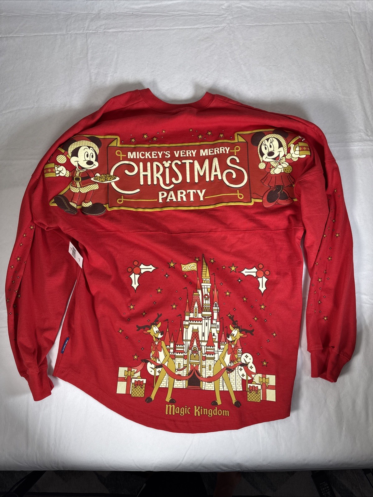 Disney Spirit Jersey M 2025 Mickey Very Merry Christmas Party Mickey Xmas NWT